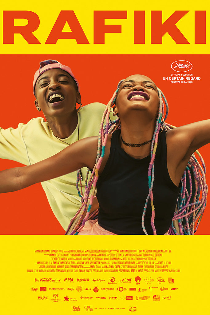Rafiki movie poster showing two young women